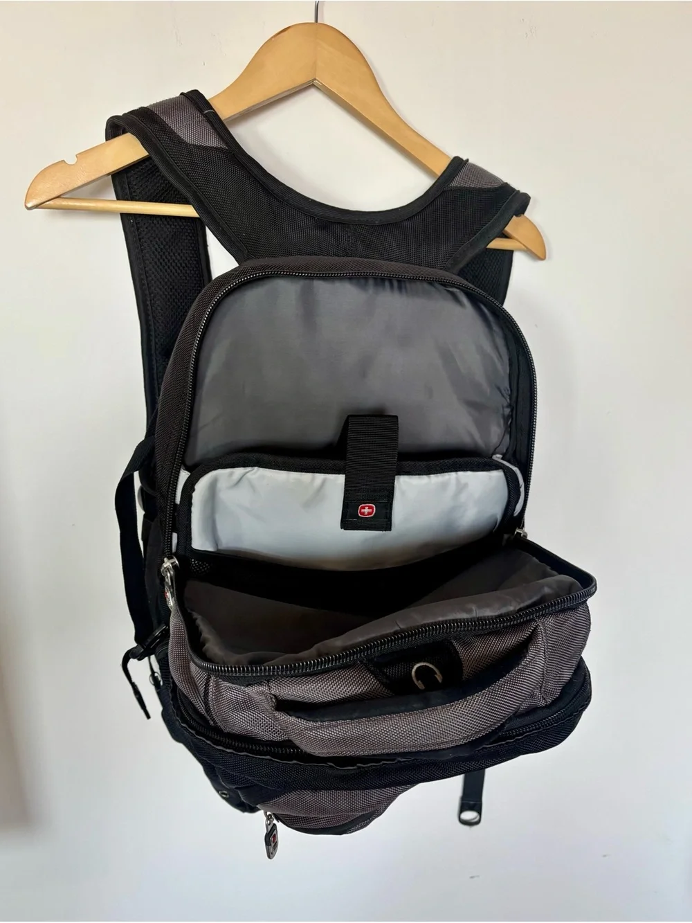 SwissGear Black and Gray Travel Laptop Backpack
